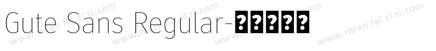 Gute Sans Regular字体转换